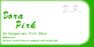 dora pirk business card